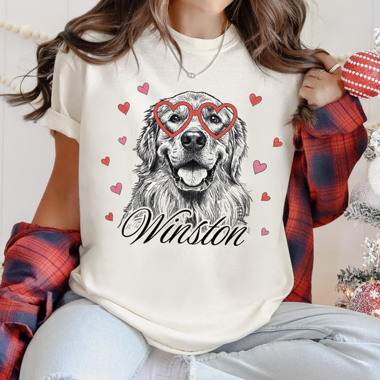 Custom Pet T-shirt with Pet photo and name, Personalized Pet Portrait Shirt, Custom Dog Cat Graphic Tee, Pet Lover Gift, Dog Lover shirt