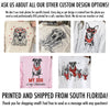 Custom Pet Valentine's Day T-Shirt with Photo & Name DTG Printed | Personalized Pet Shirt | Custom Dog Cat Graphic Tee | Pet Lover Gift
