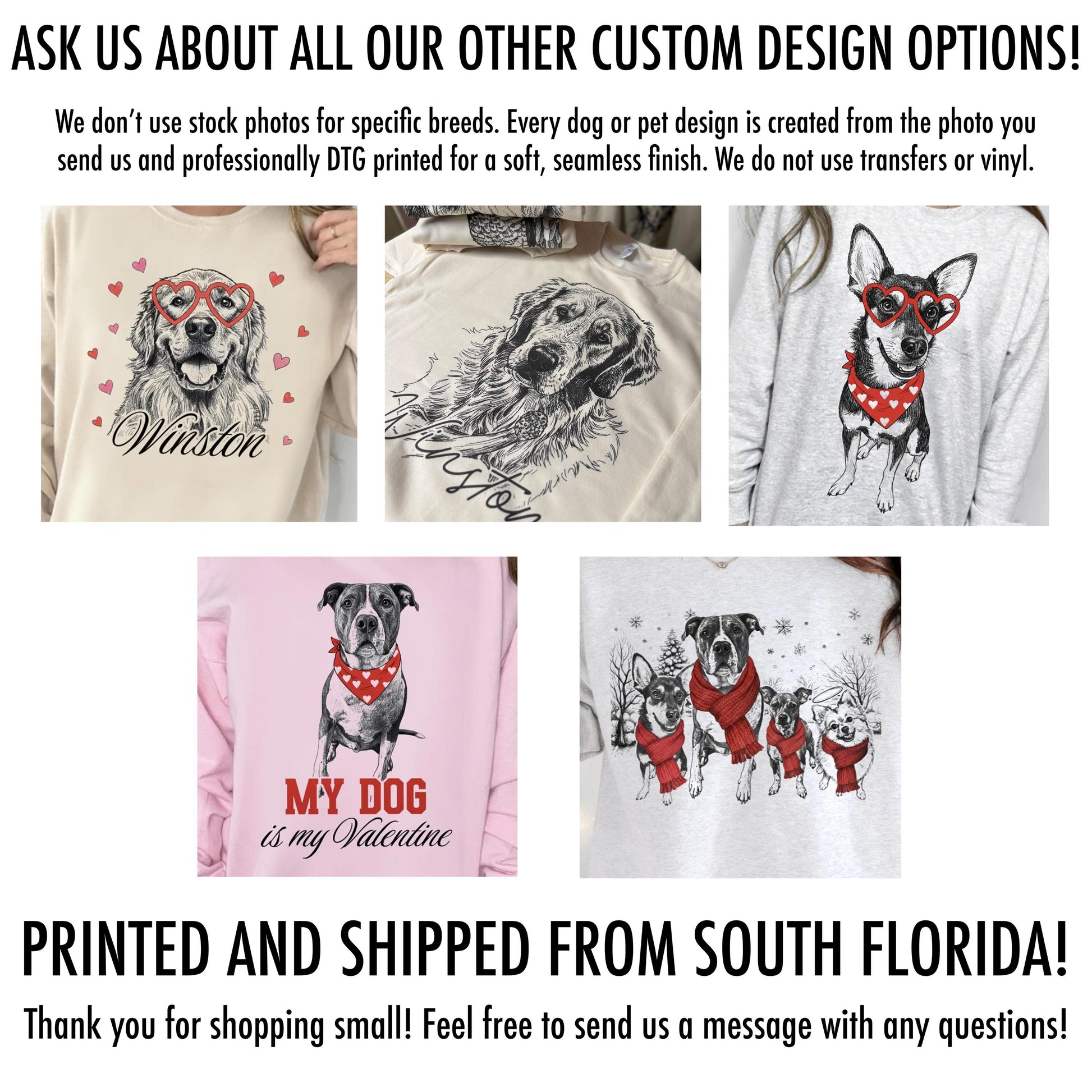 Custom Pet Valentine's Day T-Shirt with Photo & Name DTG Printed | Personalized Pet Shirt | Custom Dog Cat Graphic Tee | Pet Lover Gift