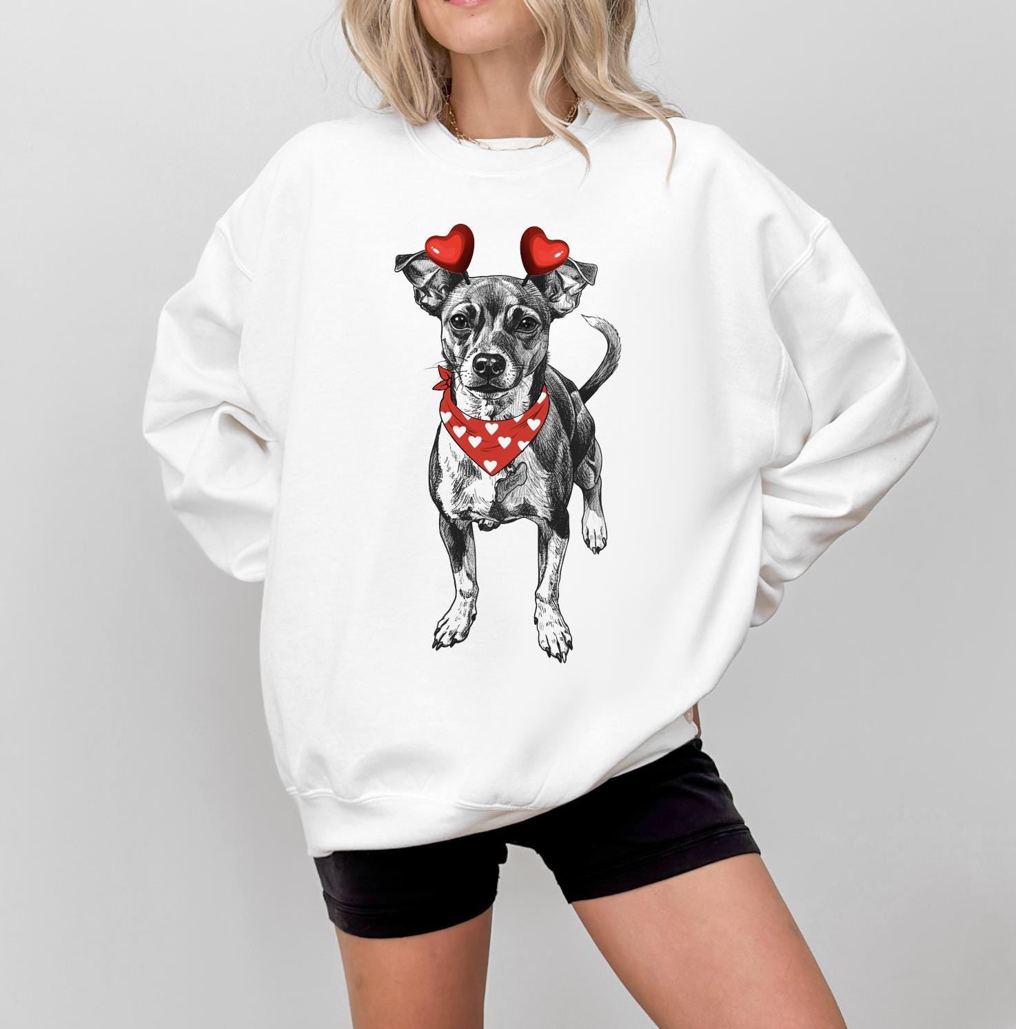 Custom Pet Valentine's Day T-Shirt with Photo & Name DTG Printed | Personalized Pet Shirt | Custom Dog Cat Graphic Tee | Pet Lover Gift