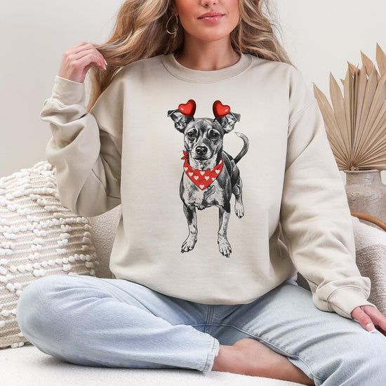 Custom Pet Valentine's Day T-Shirt with Photo & Name DTG Printed | Personalized Pet Shirt | Custom Dog Cat Graphic Tee | Pet Lover Gift