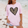 Leopard Heart Sweatshirt or T-Shirt, Comfort Colors Cheetah Tee, Boutique Valentine Shirt, Trendy Animal Print Shirt, Neutral Gift For Her