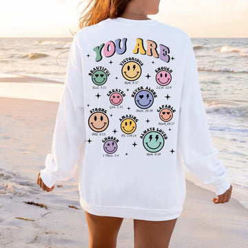 You Are T-Shirt or Sweatshirt – Inspirational Positivity Quote Shirt, DTG Printed Graphic Tee, Motivational Gift for Her