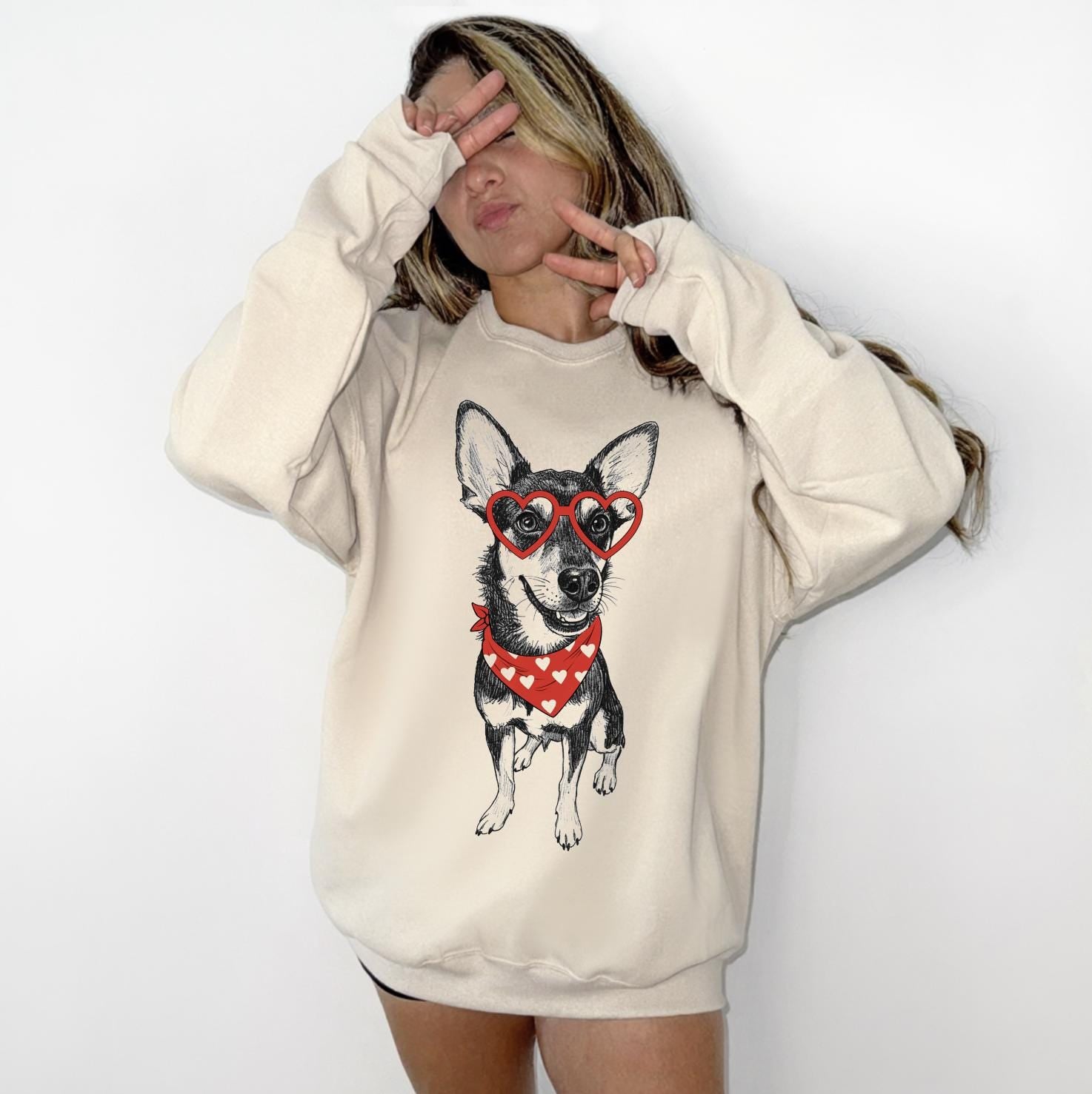 Custom Pet Valentine's Day T-Shirt with Photo & Name DTG Printed | Personalized Pet Shirt | Custom Dog Cat Graphic Tee | Pet Lover Gift