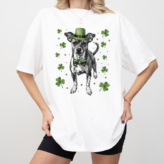Custom Pet St Patricks Day T-Shirt with Photo DTG Printed | Personalized Pet Shirt | Custom Dog Cat Graphic Tee | Pet Lover Gift