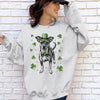 Custom Pet St Patricks Day T-Shirt with Photo DTG Printed | Personalized Pet Shirt | Custom Dog Cat Graphic Tee | Pet Lover Gift