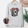 Custom Pet Valentine's Day T-Shirt with Photo & Name DTG Printed | Personalized Pet Shirt | Custom Dog Cat Graphic Tee | Pet Lover Gift
