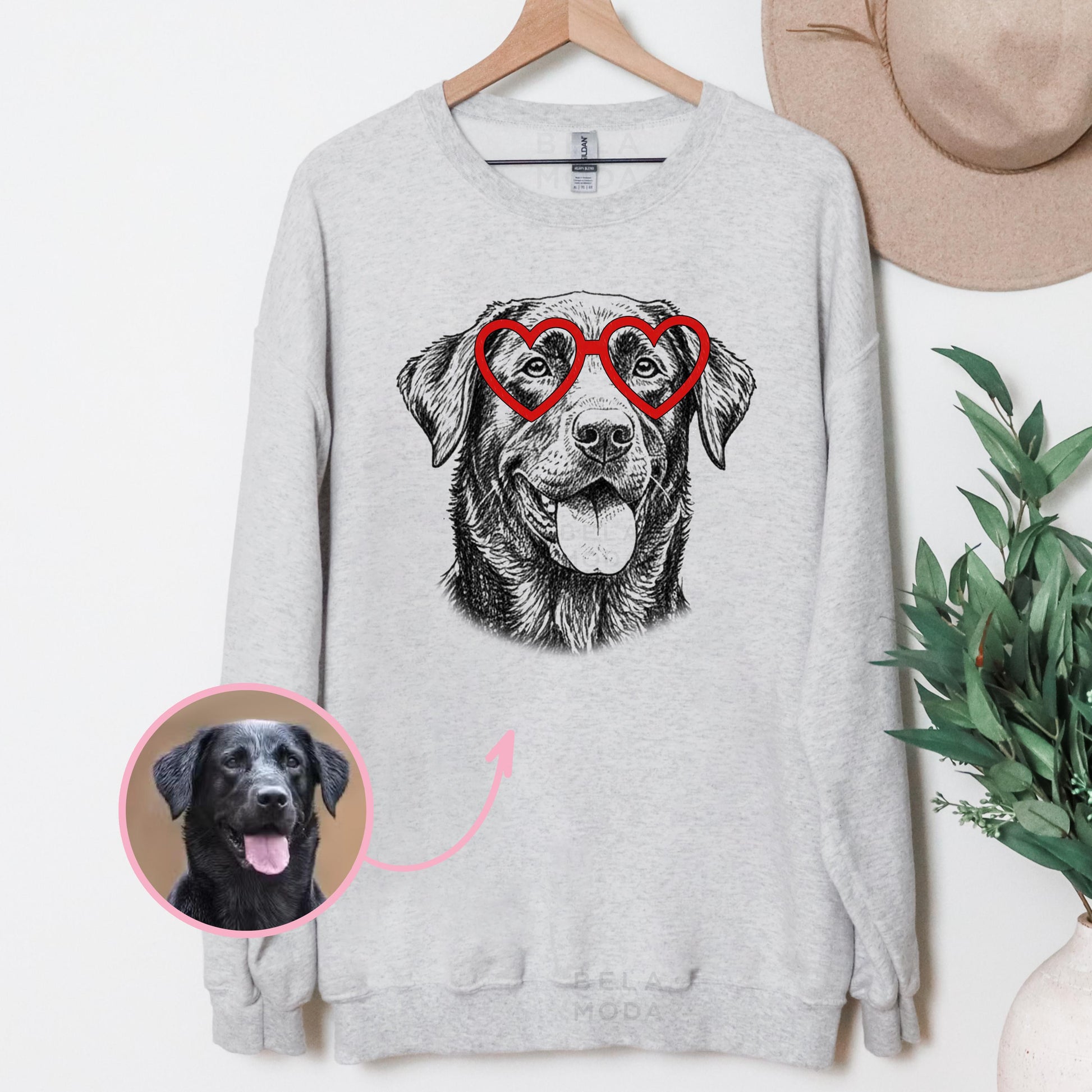 Custom Pet Valentine's Day T-Shirt with Photo & Name DTG Printed | Personalized Pet Shirt | Custom Dog Cat Graphic Tee | Pet Lover Gift