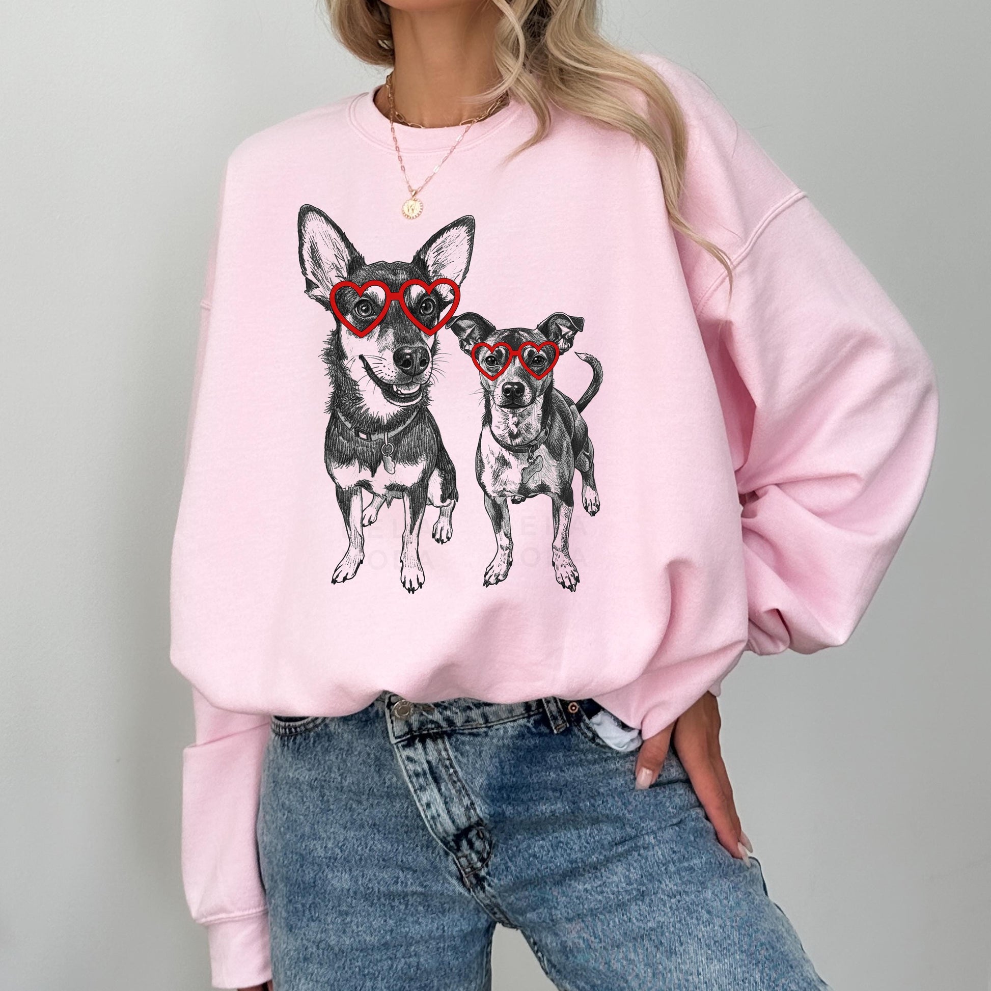 Custom Pet Valentine's Day T-Shirt with Photo & Name DTG Printed | Personalized Pet Shirt | Custom Dog Cat Graphic Tee | Pet Lover Gift
