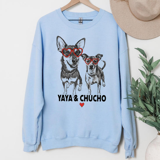Custom Pet Valentine's Day T-Shirt with Photo & Name DTG Printed | Personalized Pet Shirt | Custom Dog Cat Graphic Tee | Pet Lover Gift