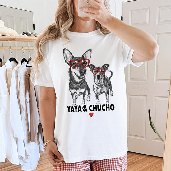 Custom Pet Valentine's Day T-Shirt with Photo & Name DTG Printed | Personalized Pet Shirt | Custom Dog Cat Graphic Tee | Pet Lover Gift