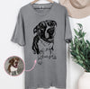 Custom DTG Printed Pet Comfort Colors T-shirt with Pet photo and name, Personalized Pet Portrait Shirt, Pet Lover Gift, Dog Lover