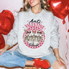 Anti Valentines Day Sweatshirt, DTG Printed Womens, Anti Valentine's Day Graphic Shirt