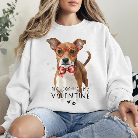 Custom Pet Valentine's Day T-Shirt with Photo & Name DTG Printed | Personalized Pet Shirt | Custom Dog Cat Graphic Tee | Pet Lover Gift