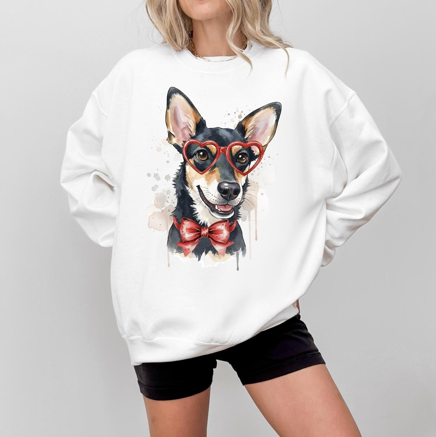 Custom Pet Valentine's Day T-Shirt with Photo & Name DTG Printed | Personalized Pet Shirt | Custom Dog Cat Graphic Tee | Pet Lover Gift