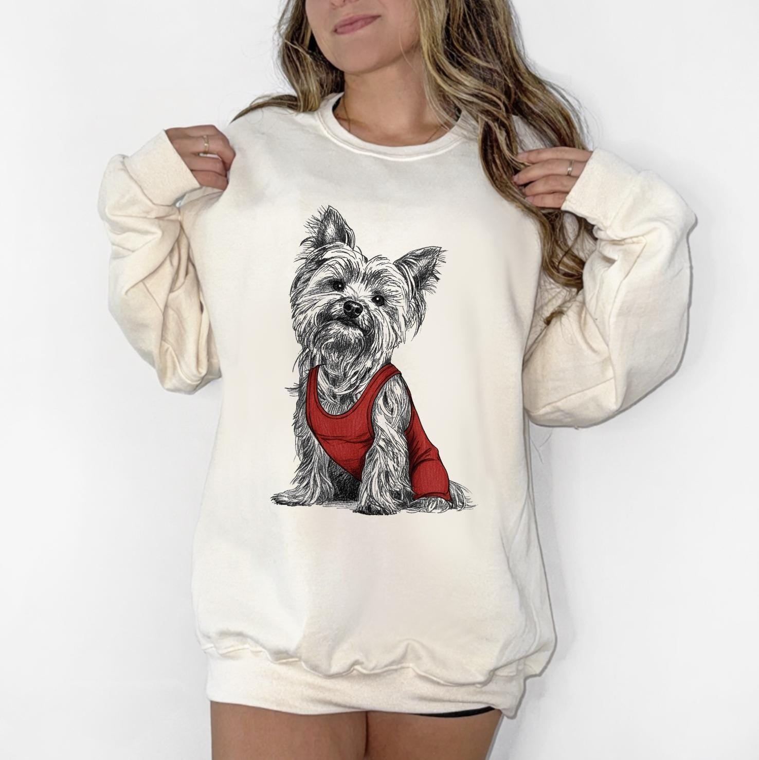 Custom Wrestling Photo of Your Dog in a T-Shirt with Custom Text, Unisex T-Shirt or Sweatshirt, DTG Printed