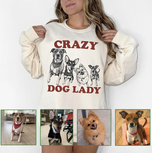 Custom Pet T-Shirt with Photo DTG Printed | Personalized Pet Portrait Shirt | Custom Dog Cat Graphic Tee | Pet Lover Gift