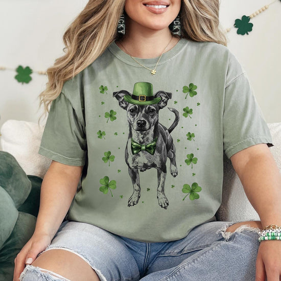 Custom Pet St Patricks Day T-Shirt with Photo DTG Printed | Personalized Pet Shirt | Custom Dog Cat Graphic Tee | Pet Lover Gift