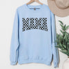 Checkered Mama T-Shirt or Sweatshirt – Checkered Mom Shirt, DTG Printed Graphic Tee, Gift for Moms, Trendy Boutique Style