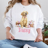 Custom Easter Dog Photo Sweatshirt, Dog Owner Easter Gift, Personalized Pet Sweatshirt, Custom Cat Photo Shirt, Pet Memorial Gift