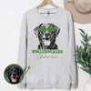 Custom Pet St Patricks Day T-Shirt with Photo DTG Printed | Personalized Pet Shirt | Custom Dog Cat Graphic Tee | Pet Lover Gift