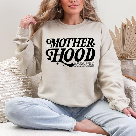 Motherhood Sweatshirt or T-Shirt | Minimal Mama Graphic Tee | Everyday Mom Apparel | DTG Printed Unisex Top