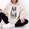 Custom Dog Photo Hoodie, Personalized Pet Hoodie, DTG Printed Dog Mom Gift, Custom Pet Lover Keepsake Gifts