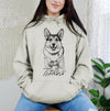 Custom Dog Photo Hoodie, Personalized Pet Hoodie, DTG Printed Dog Mom Gift, Custom Pet Lover Keepsake Gifts