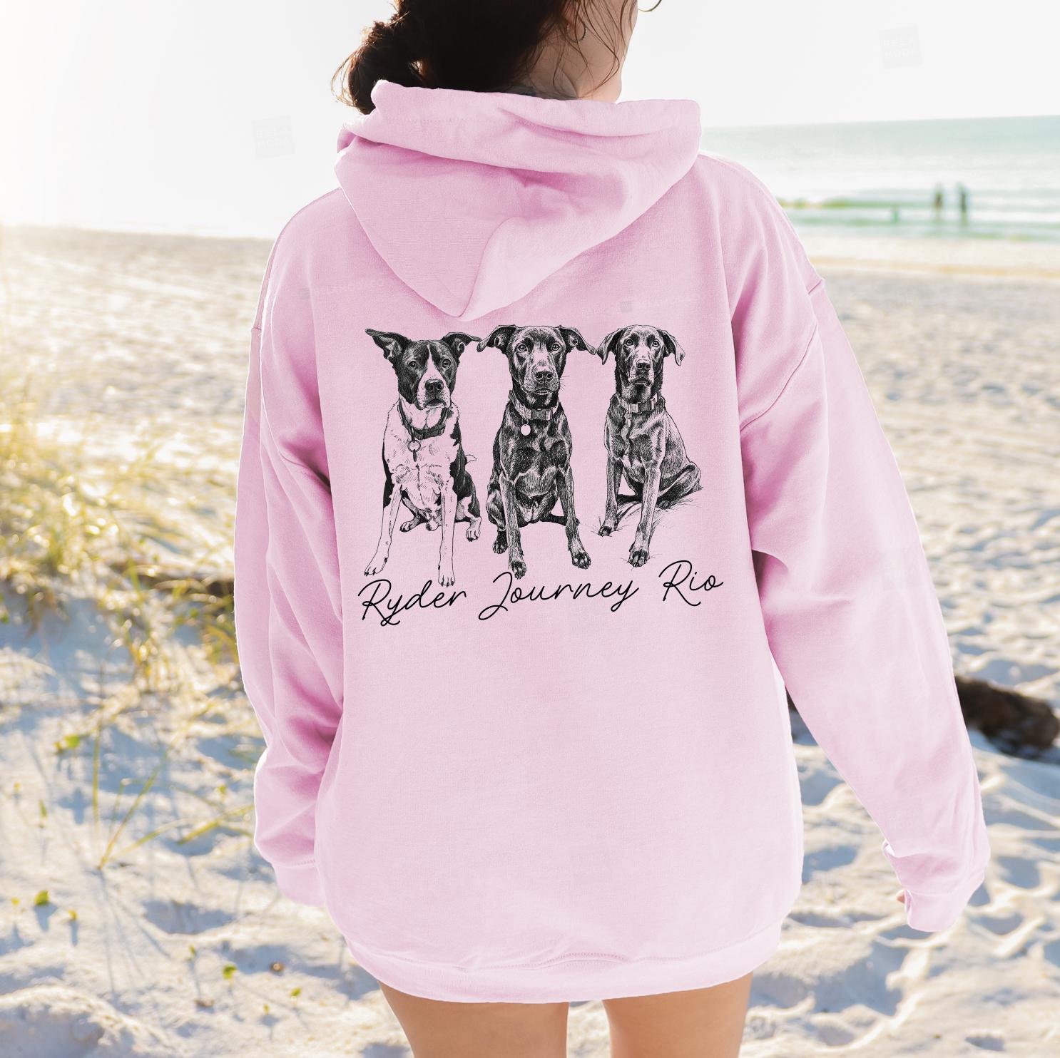 Personalized Hoodie With Photo, Custom Pet Photo Hoodies, Cat Dad Gift Custom Hoodie, Custom Pet Photo Sweatshirt, Photo Dog Cat Hoodie