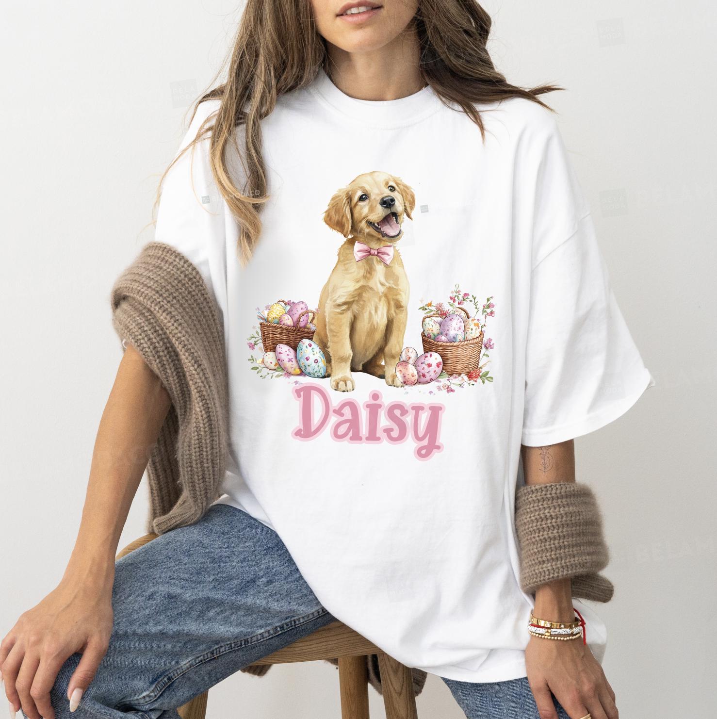 Custom Easter Dog Photo Sweatshirt, Dog Owner Easter Gift, Personalized Pet Sweatshirt, Custom Cat Photo Shirt, Pet Memorial Gift