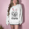 Custom Easter Dog Photo Sweatshirt, Dog Owner Easter Gift, Personalized Pet Sweatshirt, Custom Cat Photo Shirt, Pet Memorial Gift