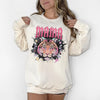 Pink Retro Mama Tiger Rocker Tee - Distressed Aerosmith Font "MAMA" T-Shirt