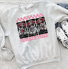 Highland Cow Summer Vibes T-Shirt or Sweatshirt | Cute Pink Retro Cow Graphic Tee | DTG Printed Floral Boho Shirt