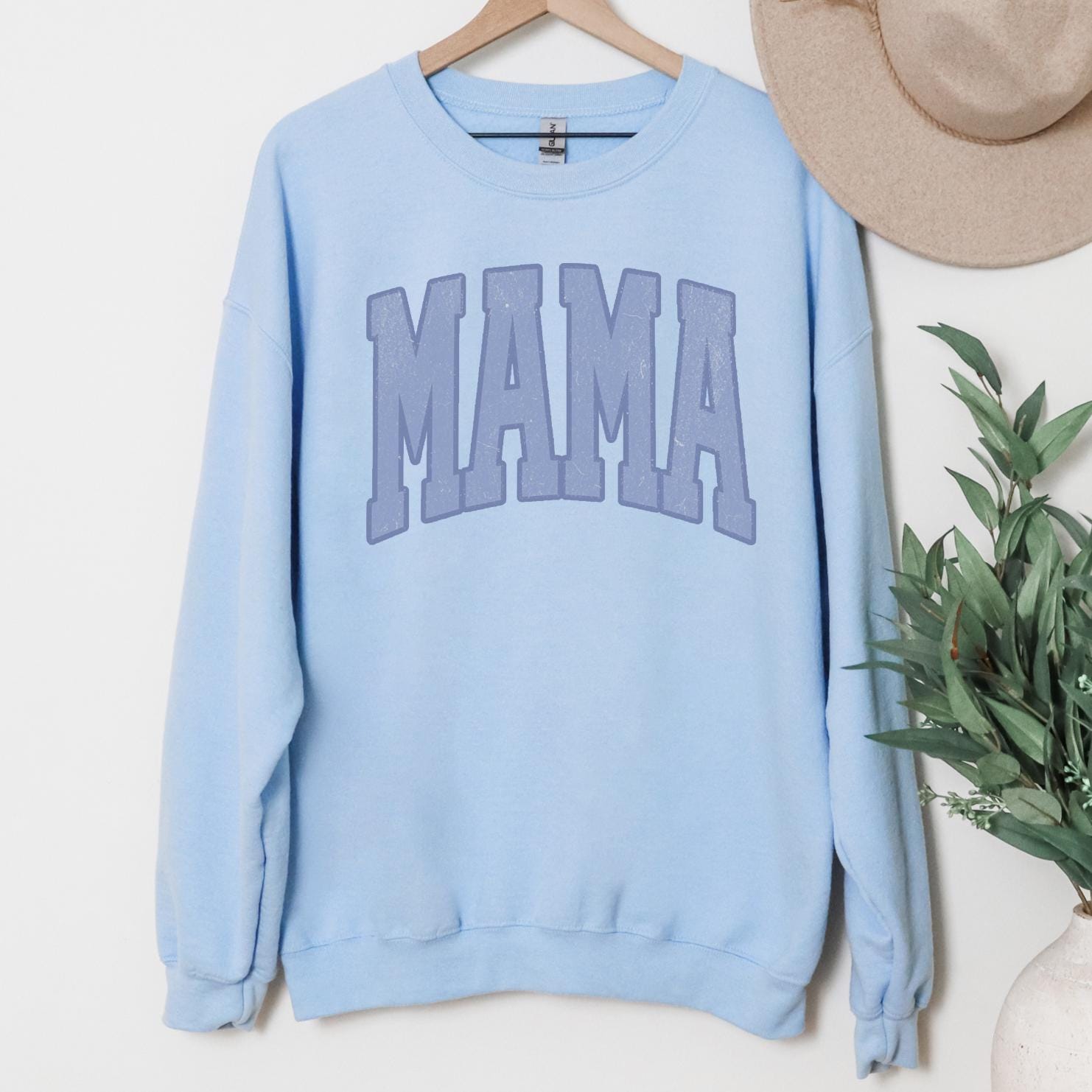Mama Monochromatic Lettering T-Shirt or Sweatshirt | DTG Printed Minimalist Mother's Day Gift