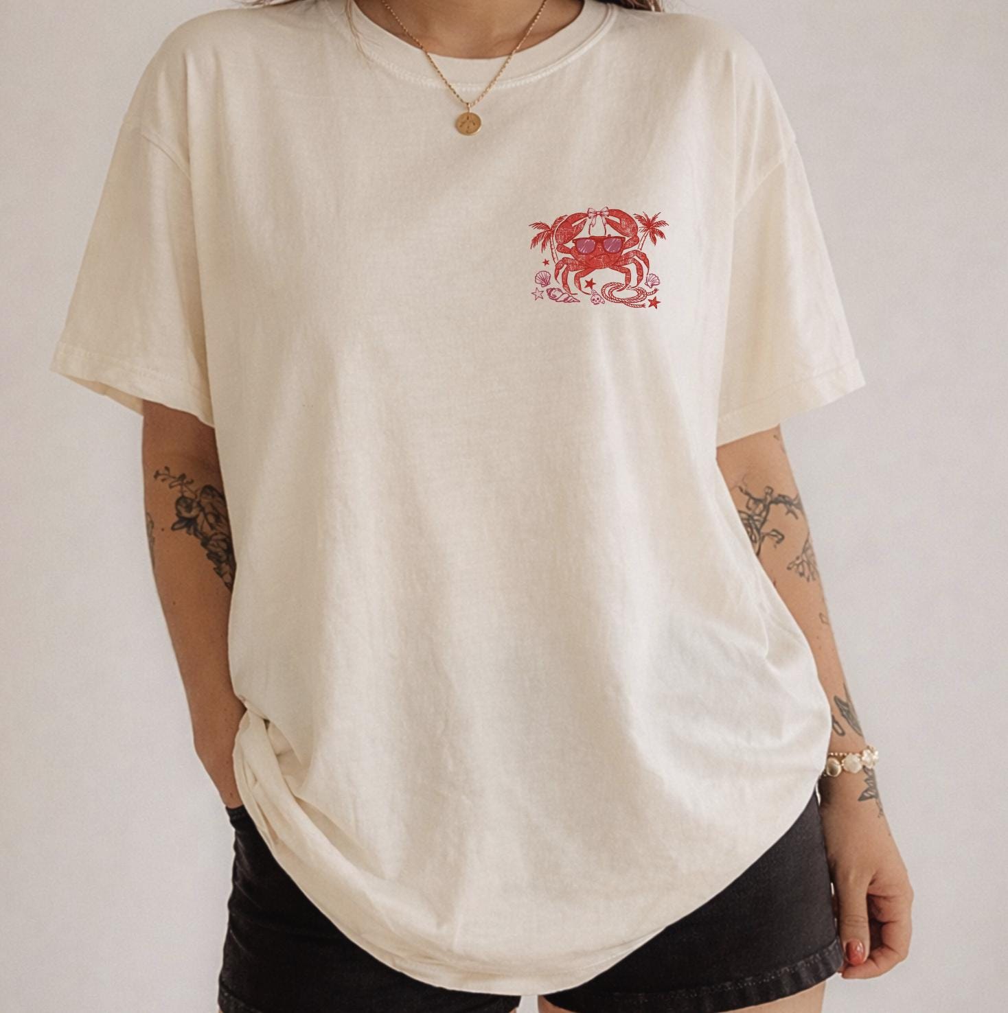 If Crabby Please Return to the Beach Shirt or Sweatshirt, Funny Beach T-Shirt, Coastal Vibes Tee, Summer Graphic Shirt, DTG Printed