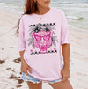 Pink Leopard Heart Sunglasses Shirt or Sweatshirt, Trendy Graphic Tee, Retro Summer Shirt, Aesthetic Animal Print Sweatshirt, DTG Printed