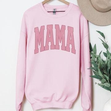 Mama Monochromatic Lettering T-Shirt or Sweatshirt | DTG Printed Minimalist Mother's Day Gift