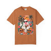 Tropical Halloween Ghost T-shirt | Haunted House, Pumpkins, Palm Trees