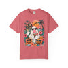 Tropical Halloween Ghost T-shirt | Haunted House, Pumpkins, Palm Trees