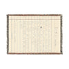 Handwritten Notebook Page Woven Blanket | Personalized Note Throw