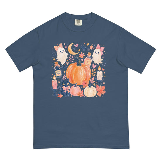 Cute Boho Halloween Icon Comfort Colors Tee, DTG Printed