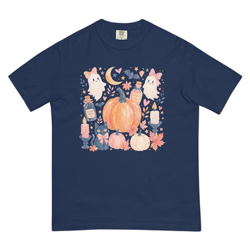 Cute Boho Halloween Icon Comfort Colors Tee, DTG Printed