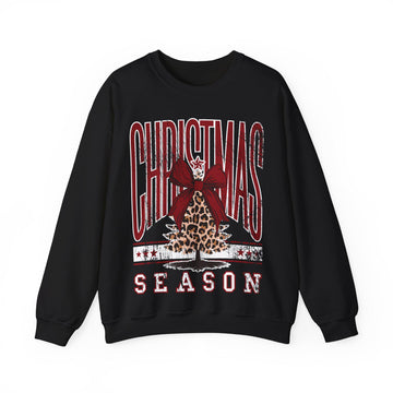 Christmas Season leopard tree Sweatshirt | Holiday Crewneck