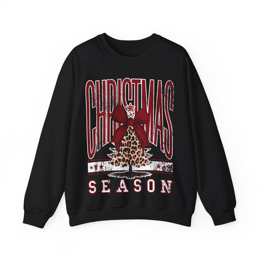 Christmas Season leopard tree Sweatshirt | Holiday Crewneck