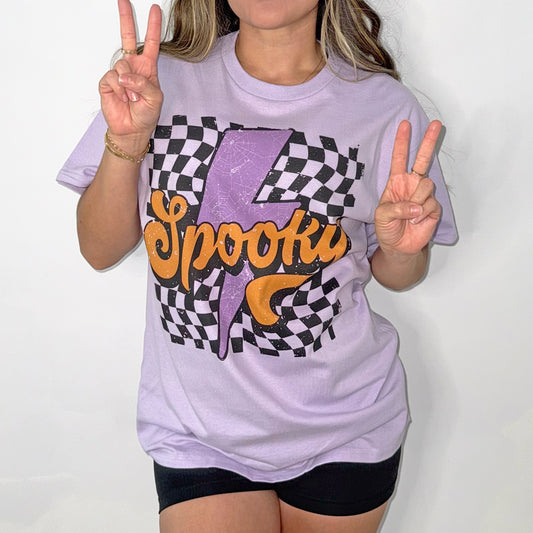 Spooky Checkered Shirt or Sweatshirt