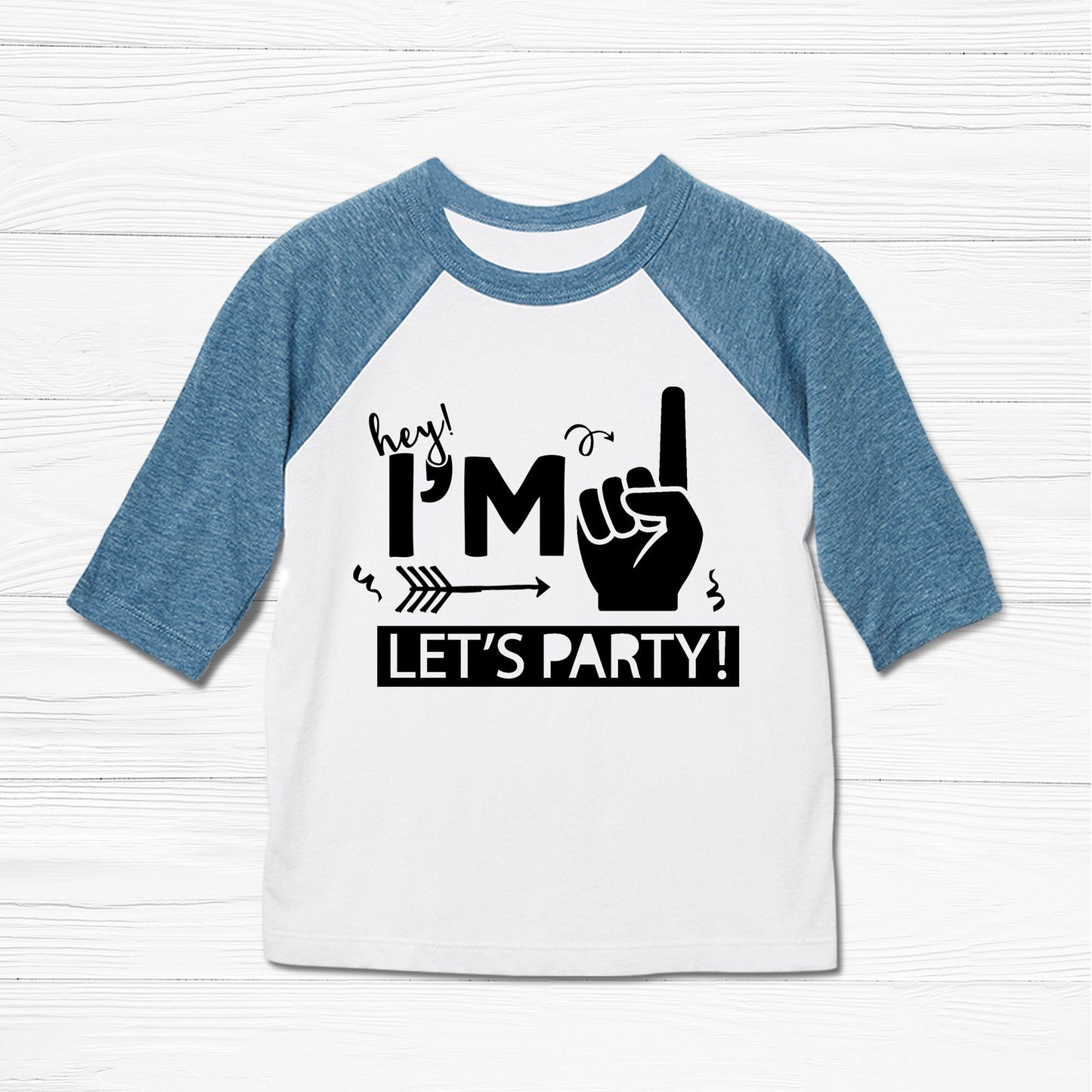 I'm One Lets Party -  1 Year Old Birthday Shirt - Custom One Year Old Birthday Shirt Unisex - Custom Birthday Shirt - Birthday Shirts