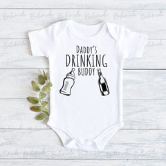Daddy's Drinking Buddy Bodysuit , Baby Shower Gifts, Pregnancy Announcement