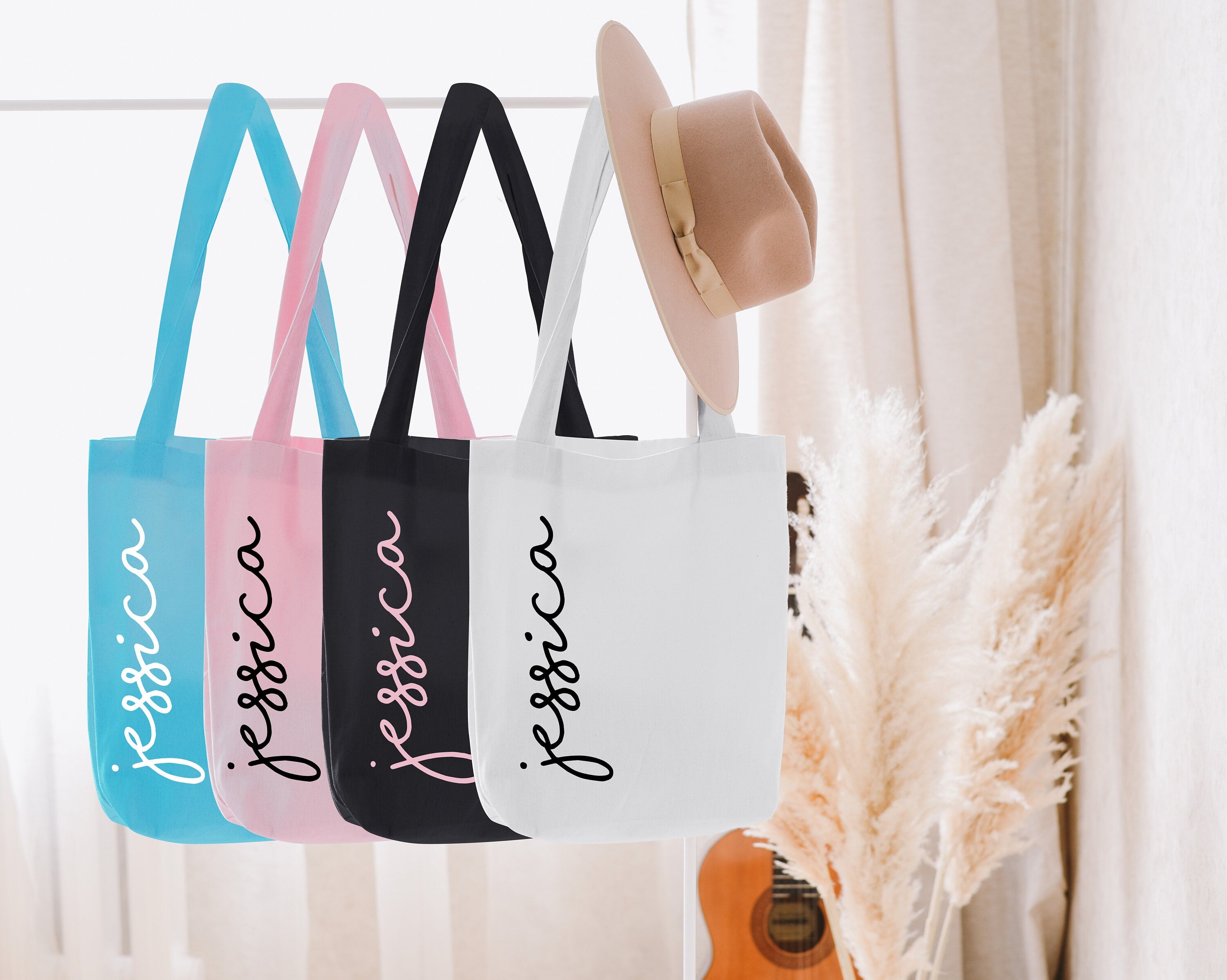 Custom Print Tote - Party Favors Bags - Bag For Bridesmaid - Personalized Tote - Cotton Tote Bag - Eco Friendly Gifts