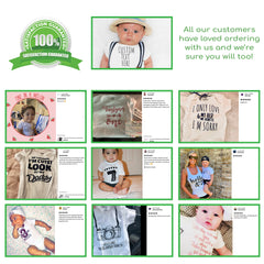 Funny Baby Reveal Bodysuit | Funny Baby Announcement Shirt | Hello Grandma Baby Bodysuit | Baby Shower Gift | Baby Reveal Shirt