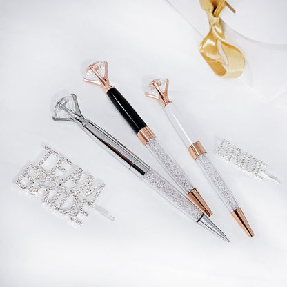 Diamond Bridal Wedding Pen - Bridesmaid Proposal Gift - Unique Bridesmaid Gifts - Diamond Pens - Wedding Diamond Pen